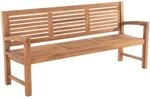 CLP Teakbank Halden I Holzbank F&uuml;r Den Garten I Sitzbank Mit Armlehnen