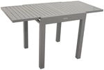 DEGAMO Balkon-Ausziehtisch TIRANA 70/140x70cm, Aluminium silbergrau