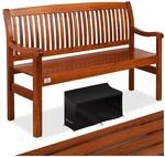 KESSER&reg; Gartenbank Holz Holzbank wetterfest F&uuml;r 3 bis 4 Personen Parkbank aus