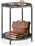 tectake&reg; Beistelltisch, Stahl, filigranes Gestell, 45,5 x 45,5 x 53 cm