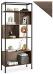 tectake&reg; Regal, Industrial Style, mit 5 Ebenen, gro&szlig;es Staufach und 2 kleine