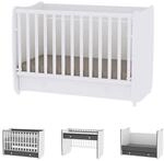 Lorelli Babybett Dream 70 x 140 cm umbaubar Kinderbett Schaukelbett Schreibtisch in