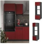 Vicco Mikrowellenschrank K&uuml;chenschrank K&uuml;chenm&ouml;bel R-Line J-Shape Anthrazit Rot 60