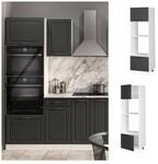 Vicco Mikrowellenumbauschrank K&uuml;chenschrank K&uuml;chenzeile Landhaus R-Line 60 cm