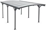 Juskys Carport mit Bogendach 5x3 m &ndash; freistehende &Uuml;berdachung aus Aluminium mit