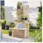 HOME DELUXE Sichtschutz-Bank mit Stauraum ORELIA