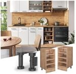 Vicco Regalunterschrank K&uuml;chenschrank K&uuml;chenzeile R-Line 40 cm Eiche F&auml;cher