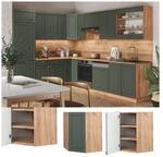 Vicco Eckh&auml;ngeschrank K&uuml;chenschrank K&uuml;chenm&ouml;bel Fame-Line Eiche Gr&uuml;n-Gold