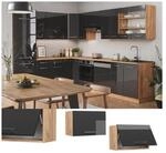 Vicco H&auml;ngeschrank K&uuml;chenschrank K&uuml;chenm&ouml;bel Fame-Line Eiche Anthrazit modern 60