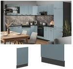 Vicco Geschirrsp&uuml;lerblende K&uuml;chenm&ouml;bel R-Line Solid Anthrazit Blau Grau 45 cm