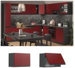Vicco H&auml;ngeschrank flach K&uuml;chenschrank K&uuml;chenm&ouml;bel R-Line J-Shape Anthrazit Rot