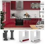 VICCO Herdumbauschrank 60 cm Bordeaux Hochglanz K&uuml;chenschrank H&auml;ngeschrank