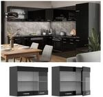 Vicco Glash&auml;ngeschrank K&uuml;chenschrank R-Line Solid Anthrazit Schwarz 80 cm modern