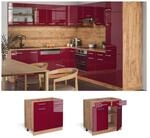 Vicco Schubunterschrank K&uuml;chenschrank K&uuml;chenzeile R-Line 80 cm Goldkraft Bordeaux