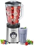 Steinborg Glas Standmixer BPA-frei 5 Stufen+Pulsfunktion 1.5L 800W