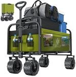 KESSER&reg; Bollerwagen faltbar mit Breite Reifen Handwagen Transportkarre Ger&auml;tewagen 