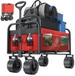KESSER&reg; Bollerwagen faltbar mit Breite Reifen Handwagen Transportkarre Ger&auml;tewagen 