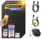 Balkonkraftwerk 2000W/800W Solaranlage Steckerfertig WIFI Komplettset...