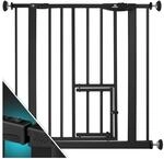 KIDIZ&reg; Absperrgitter zum Klemmen mit Katzenklappe, T&uuml;rschutzgitter, Autoclose