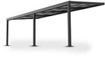 Juskys Terrassendach Jakarta 7x3 m - Schiebedach, Alu mit Doppelstegplatten,