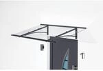 Gutta Typ PT/GR Vordach 160 x 90 cm, gerade