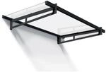 Palram Canopia Bremen Vordach, anthrazit, klar 150 x93,5 x 19 in cm (LxBxH)