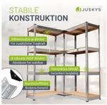 Juskys Lagerregal Easy 2er Set &ndash; Metall Schwerlastregal 160x80x40 cm, 8 B&ouml;den, 640