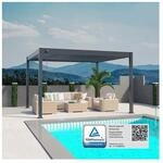 Weide Deluxe Pergola Voll Aluminium freistehend 3 x 4 M Lamellendach anthrazit?