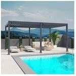 Weide Deluxe Pergola Voll Aluminium freistehend 3,6 x 5,3 M Lamellendach