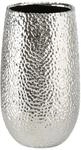 Boltze Vase Lajos (Farbe Silber, H&ouml;he 31 cm, Blumentopf, Metallic-Optik)...
