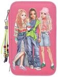 Depesche 3-Fach Federtasche mit Stifte TOPModel 20,5 x 14,3 cm
