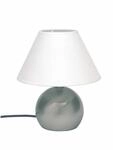 BRILLIANT Lampe Tarifa Tischleuchte Touchdimmer eisen/wei&szlig; 1x C35, E14, 40W,