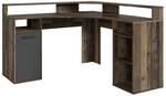byLIVING Schreibtisch FOX, Breite 139 cm, Old Wood (Altholz-Optik)/anthrazit