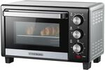 Steinborg Minibackofen 15L Kr&uuml;melblech 60 min Timer 100-230&deg;C 1200W