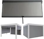 Seitenwand f&uuml;r Pergola MCW-L46, Pavillon Rollo Ersatzseitenwand, Stoff/Textil