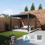 Weide Classic Pergola Aluminium freistehend 3 x 3,6 M Lamellendach anthrazit?