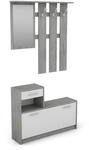 byLIVING Garderoben-Set TAMINA, Breite 97 cm, Light Atelier (Beton-Optik)/wei&szlig;