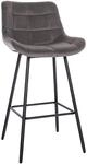 CLP Barhocker Weston I Gepolsterter Sitz Mit Steppmuster I Metallgestell Mit