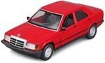 Bburago 18-21103 - Modellauto - Mercedes 190E &acute;87 (rot, Ma&szlig;stab 1:24) Modell Auto