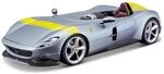 Bburago 18-36912 - Modellauto - Ferrari Monza SP1 Signature Edition (silber, Ma&szlig;stab