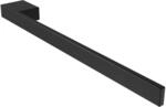 Handtuchhalter J&ouml;rn f&uuml;r Waschtisch, schwarz, Aluminium, L&auml;nge: 400mm, H&ouml;he: 25mm,