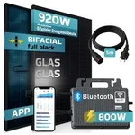 SUNNIVA Balkonkraftwerk 1840W Komplettset - Steckdosen Solaranlage Mit 4 Modulen