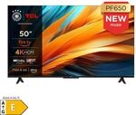 TCL 50PF650 Fernseher 50 Zoll Fire TV 4K UHD Smart TV, HDR Dolby Vision, Alexa,