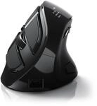 CSL - ergonomische Maus (Bluetooth, Funk, optische kabellose Vertikal Maus - 2,4 Ghz