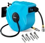 MASKO&reg; Automatik Druckluftschlauch Aufroller &ndash; Schlauchtrommel mit 1/4" Anschluss,