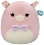 Jazwares SQCR06658 - Squishmallows - Hettie, das Schwein 50 cm &ndash; Rosa Pl&uuml;schfigur