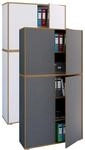 VCM Holz B&uuml;roschrank Ordner Aktenschrank B&uuml;rom&ouml;bel Schrank Salia 5-fach Breite 100