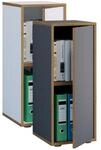 VCM Holz B&uuml;roschrank Ordner Aktenschrank B&uuml;rom&ouml;bel Schrank Salia 2-fach Breite 30