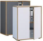 VCM Holz B&uuml;roschrank Ordner Aktenschrank B&uuml;rom&ouml;bel Schrank Salia 2-fach Breite 60