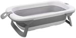 Lorelli Babybadewanne Royal 83 cm faltbar, Kanalabdeckung, stabile Beine grau